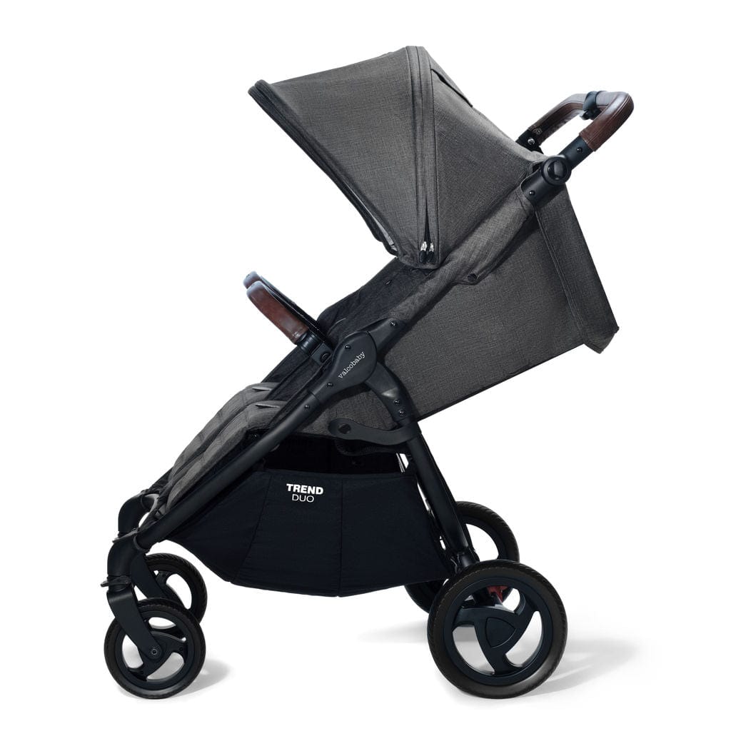 Valco Baby Duo Trend Double Stroller - Lightweight Compact Side by Side Stroller for Twins & Toddlers | Perfect for Shopping, Travel & Outdoor Adventures