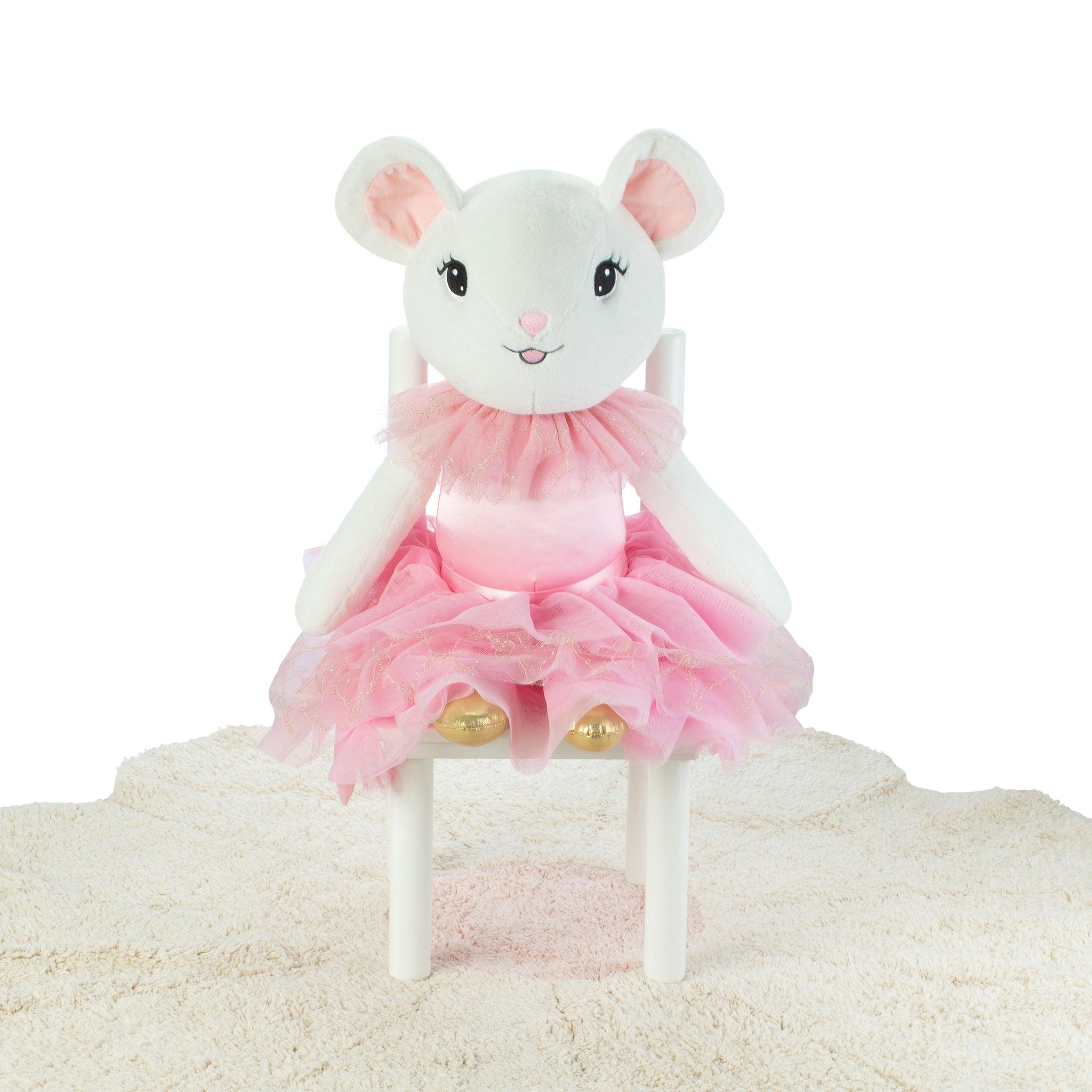 Claris The Mouse Big Pink Parfait Plush Doll - Soft Stuffed Animal Toy for Kids, Kawaii Collectible Gift for Anime Fans | Perfect for Bedroom Decor, Birthday Presents & Cute Photo Props