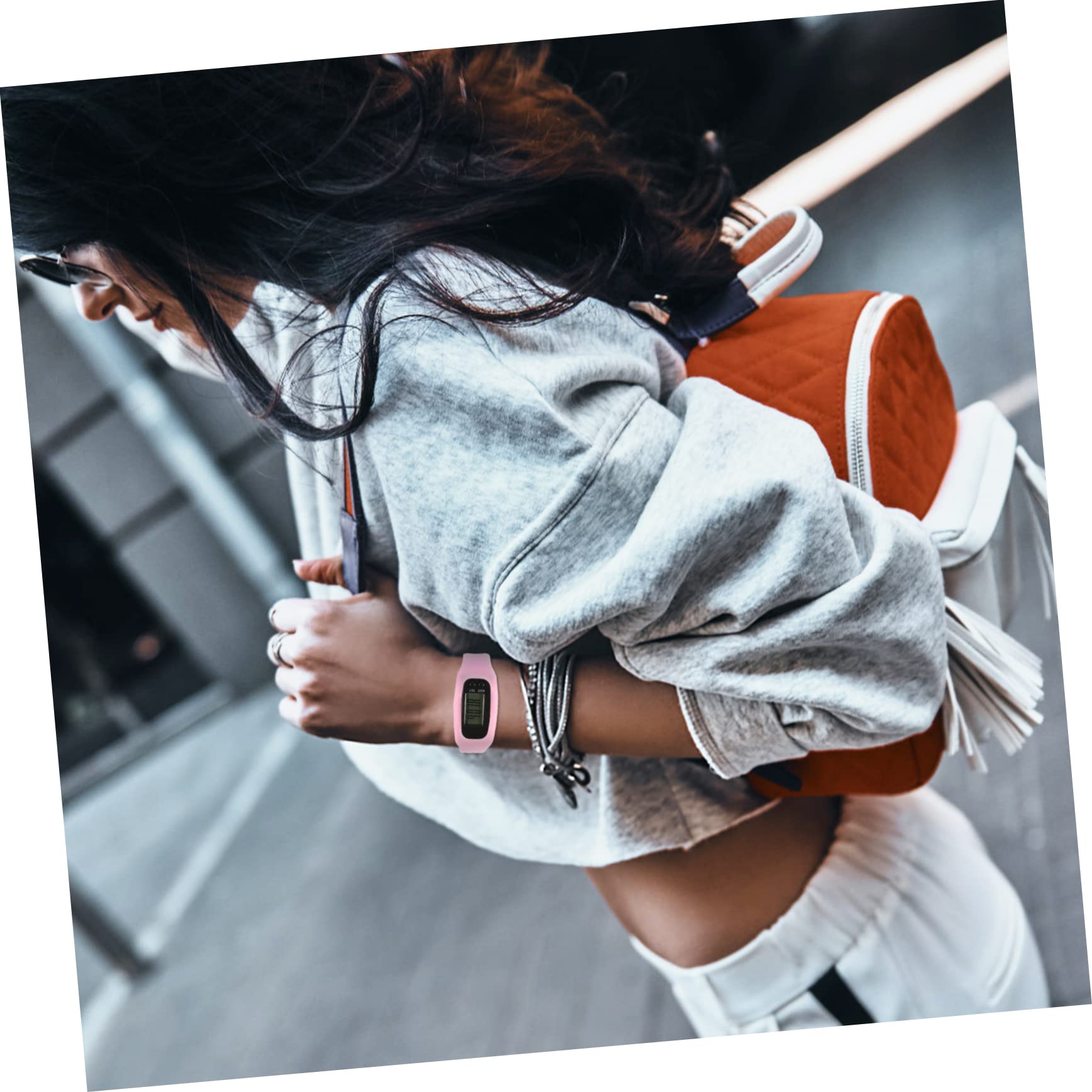 Women's Fitness Tracker Watch - Step Counter Pedometer for Walking, Running & Sports | Portable Wristband E-Tool for Kids & Adults | Track Daily Activity & Workouts