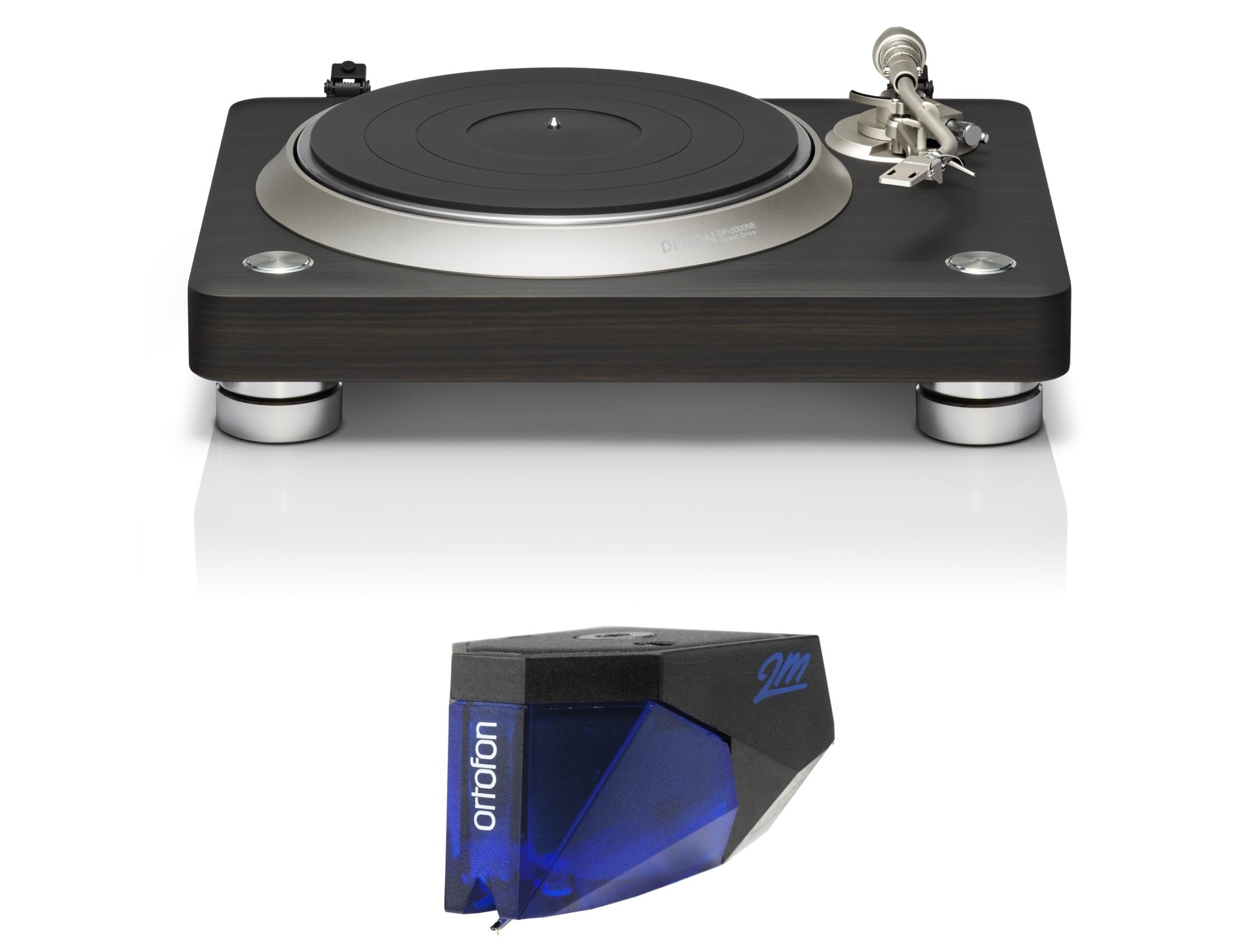 Denon DP-3000NE Premium Direct Drive Hi-Fi Turntable with Pre-Installed Phono Cartridge - High-End Vinyl Record Player for Audiophiles & Home Entertainment Systems