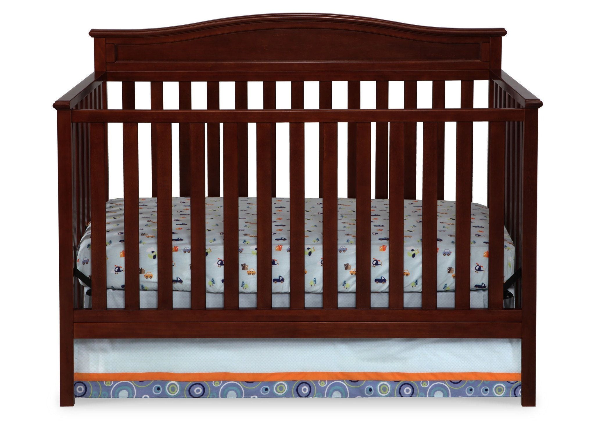 Larkin 4-in-1 Convertible Baby Crib - Toddler Bed, Daybed & Full-Size Bed - Safe & Stylish Nursery Furniture for Newborns to Teens - Perfect for Bedrooms, Daycare & Guest Rooms
