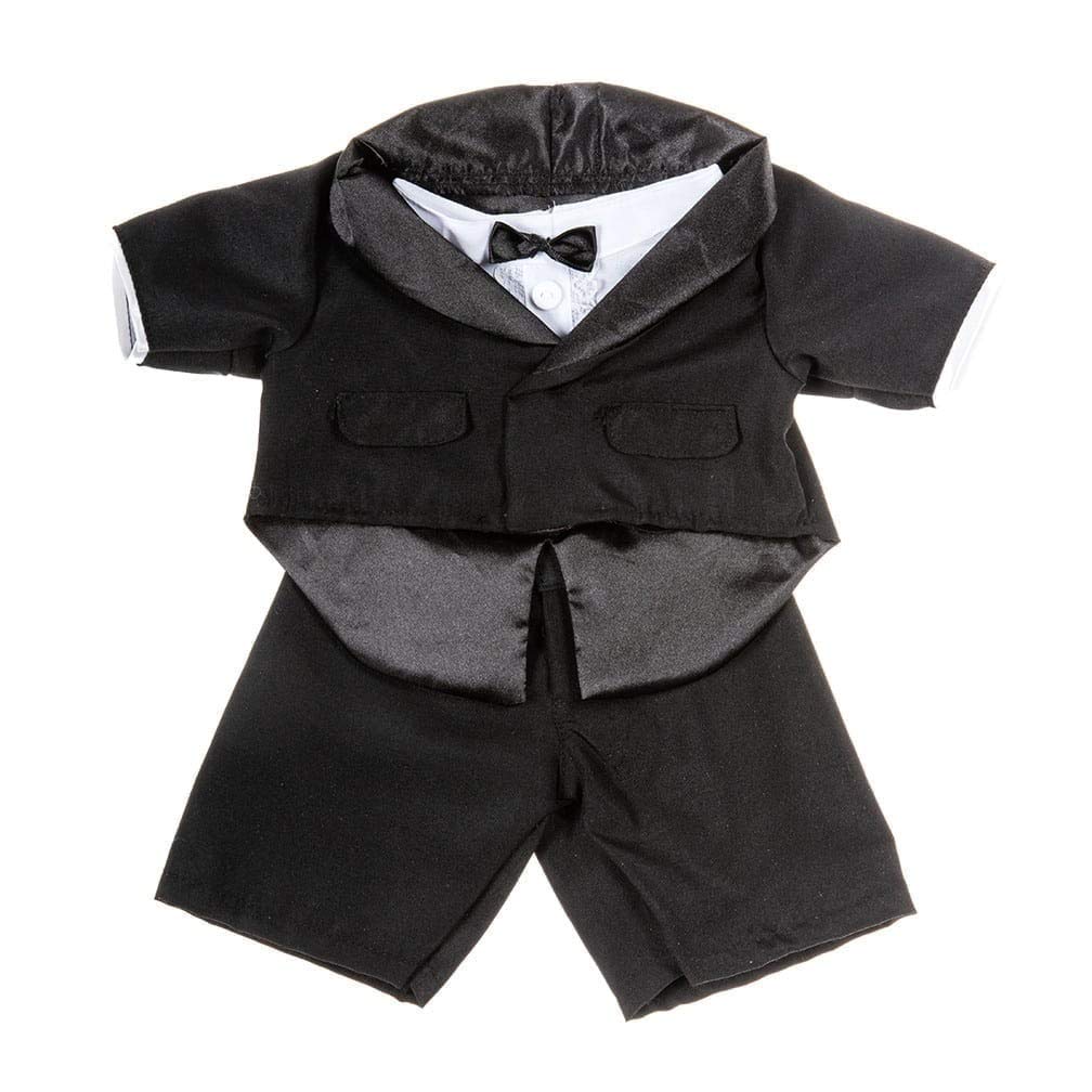 Black Tuxedo for Stuffed Animals & Build-a-Bear Outfit - Formal Wear Fits 10