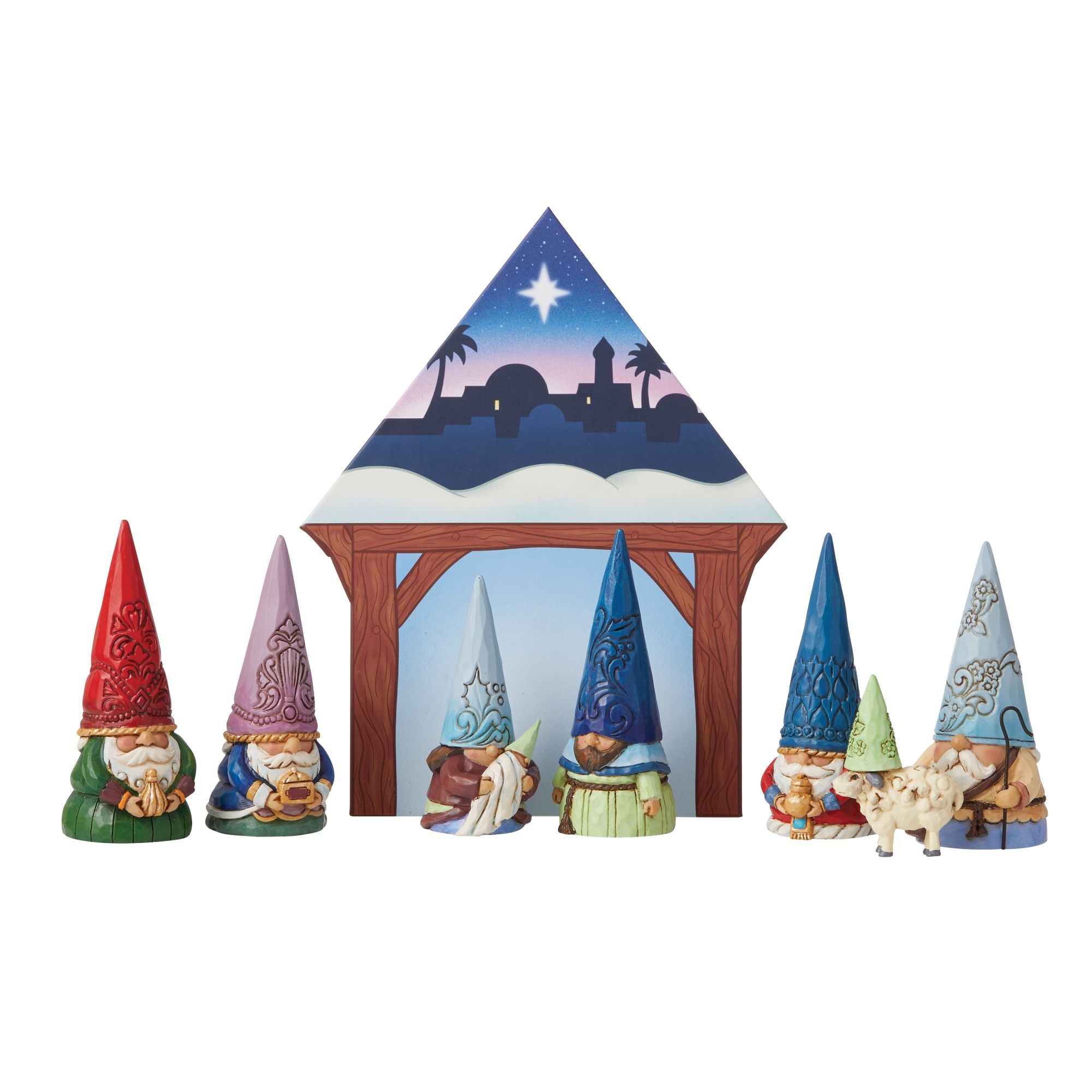 Festive Christmas Gnome Decorations Set - 8 Piece Holiday Gnome Figurines for Indoor & Outdoor Christmas Decor, Party, and Gift Giving