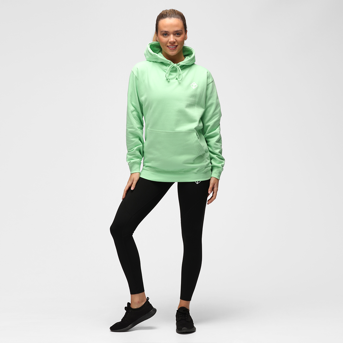 Apple Green Diamond Hoodie - Trendy Unisex Pullover for Men & Women - Perfect for Casual Wear, Street Style & Outdoor Activities
