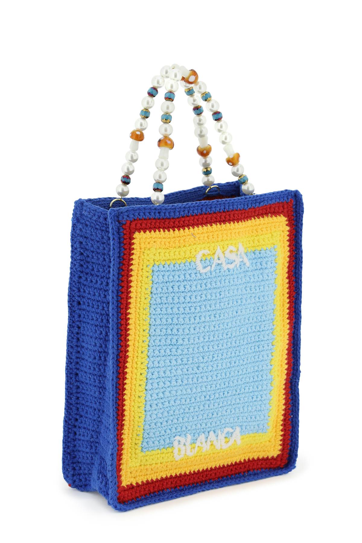 Casablanca Beaded Crochet Arch Handbag - Elegant Boho Clutch for Women, Perfect for Parties, Weddings & Evening Events