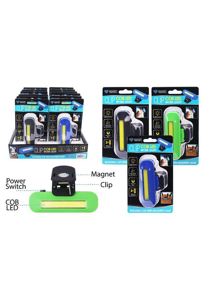 Bright COB LED Clip Work Light - Adjustable Gooseneck Desk Lamp for DIY, Crafting, Reading & Garage Work - Perfect for Home Office, Workshop & Nightstand Use
