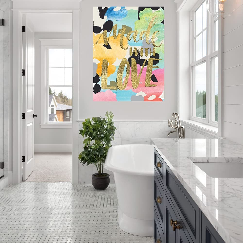 Handmade Fine Art Canvas Wall Decor by Artist Nikki Chu - Premium Ready-to-Hang Painting for Living Room, Bedroom, Office & More - 24x32 Inches - Perfect for Home Decor, Housewarming Gifts & Interior Design