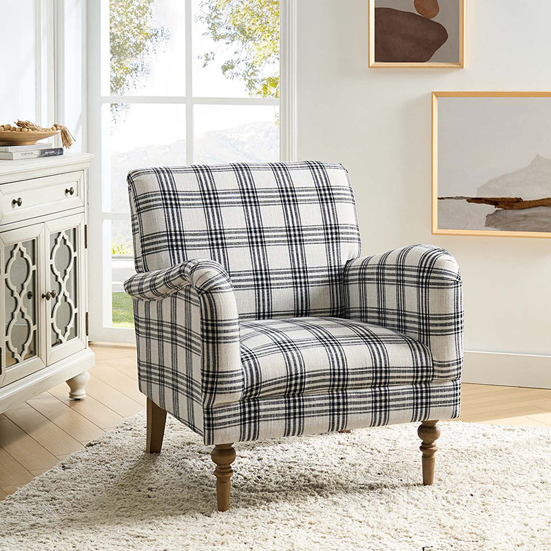 Sadie Upholstered Armchair with Side Table - 2 Piece Living Room Furniture Set for Small Spaces, Apartments & Cozy Reading Nooks