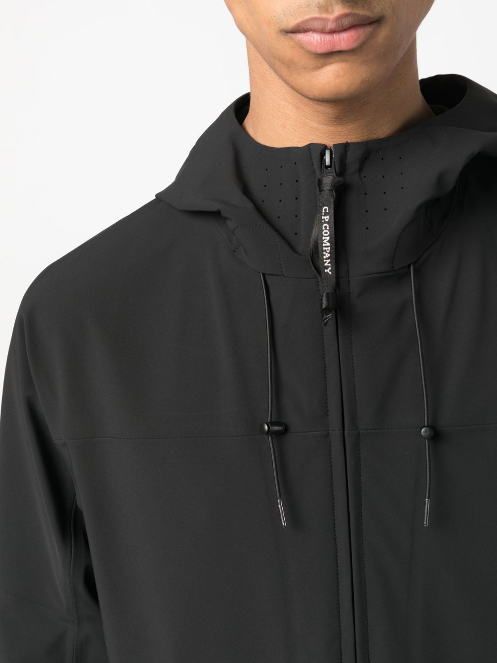 CP COMPANY METROPOLIS Jacket for Men - Waterproof Windbreaker with Hood, Lightweight Outdoor Jacket for Hiking, Travel & Urban Style (Black)