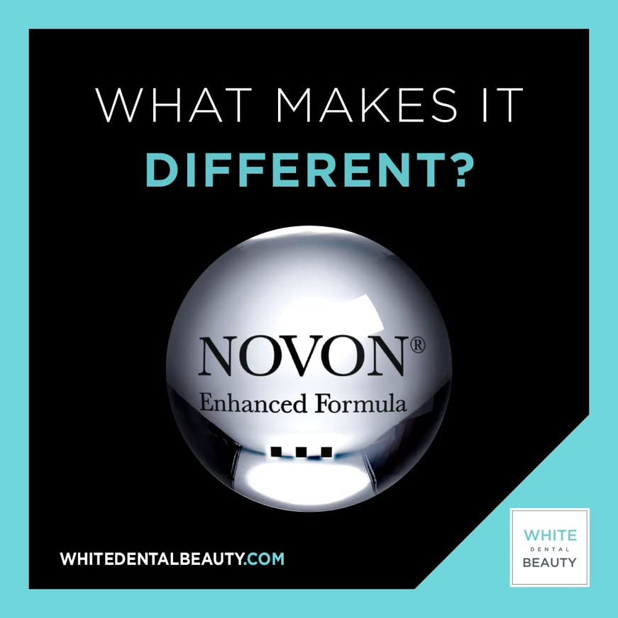 Professional Teeth Whitening Gel Syringe Refill - 2 Syringes of 3ml Gel with 10% Carbamide Peroxide | Powered by Novon Technology | Brighten Smile at Home for Weddings, Dates & Job Interviews