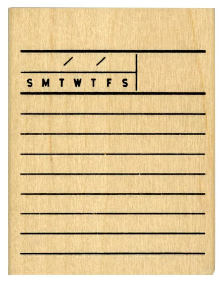 Bullet Journal Stamps Set - Dated and Ruled Line Stamps for Planner, Calendar & Notebook Organization | Perfect for DIY Scrapbooking, Journaling & Planning