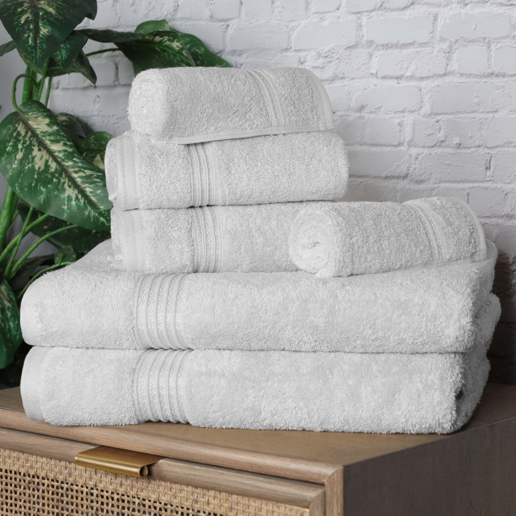 Premium 6-Piece Egyptian Cotton Towel Set - Ultra Soft, Highly Absorbent Bath Towels for Spa, Hotel & Luxury Home Use