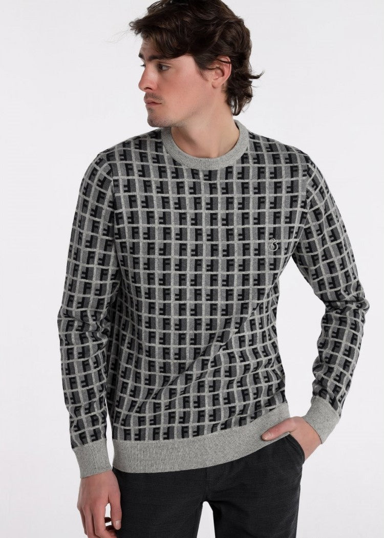 Bendorff Grey Pullover Sweater for Men & Women - Soft & Cozy Winter Knitwear for Casual Outfits & Cold Weather