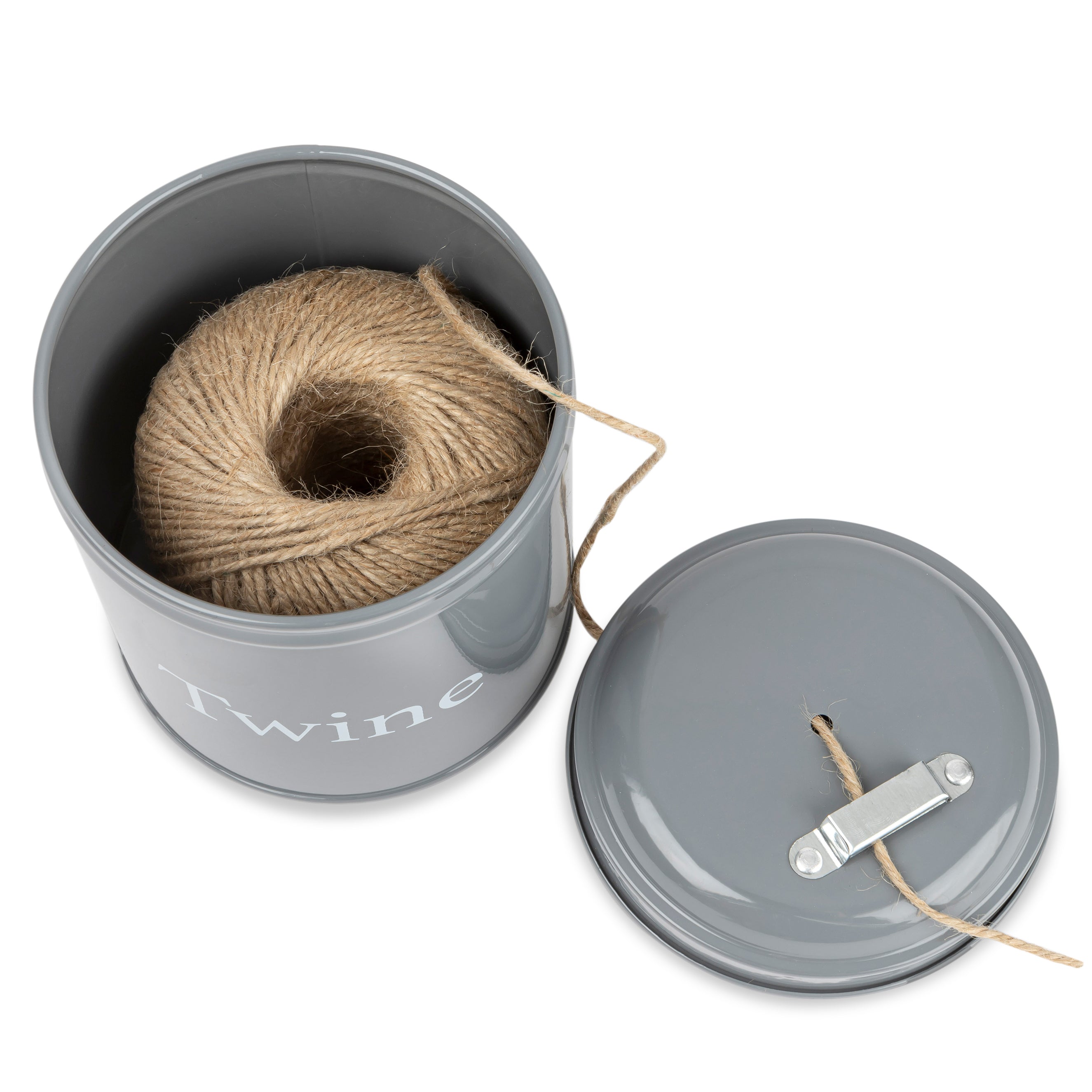Thistlewood Classic Garden Twine Tin with Cutter - 140cm Natural Jute Twine for Gardening, Crafting & Gift Wrapping | Durable Outdoor String for Plants, DIY Projects & Home Decor