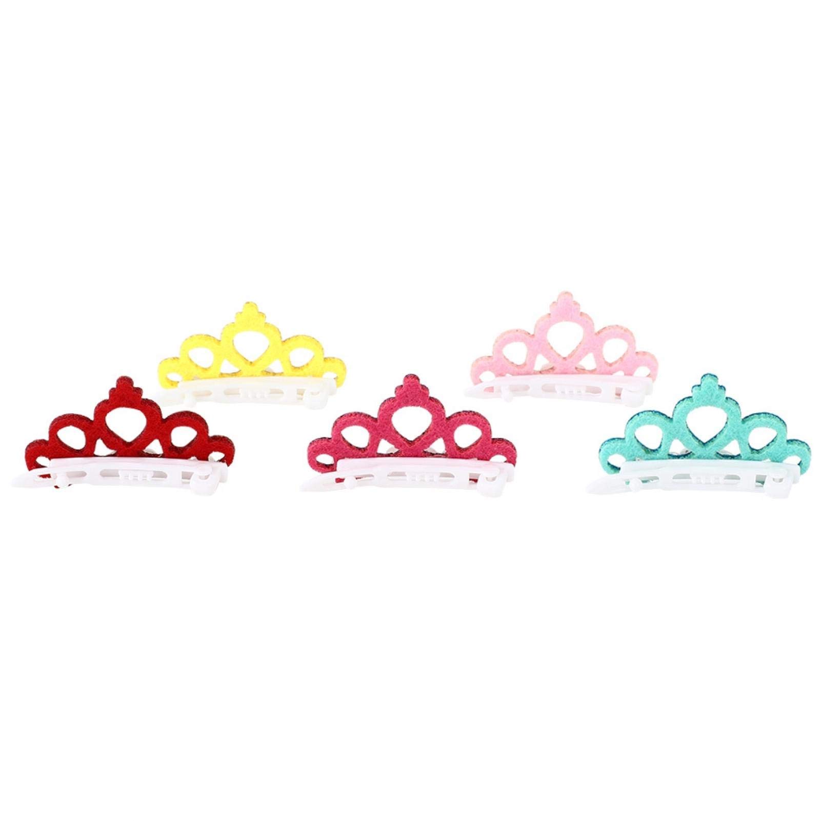 GLOGLOW 25Pcs Small Pet Hair Clips - Snap Hair Clips & Crown Hair Accessories for Dogs & Cats - Perfect for Grooming, Styling & Photo Shoots