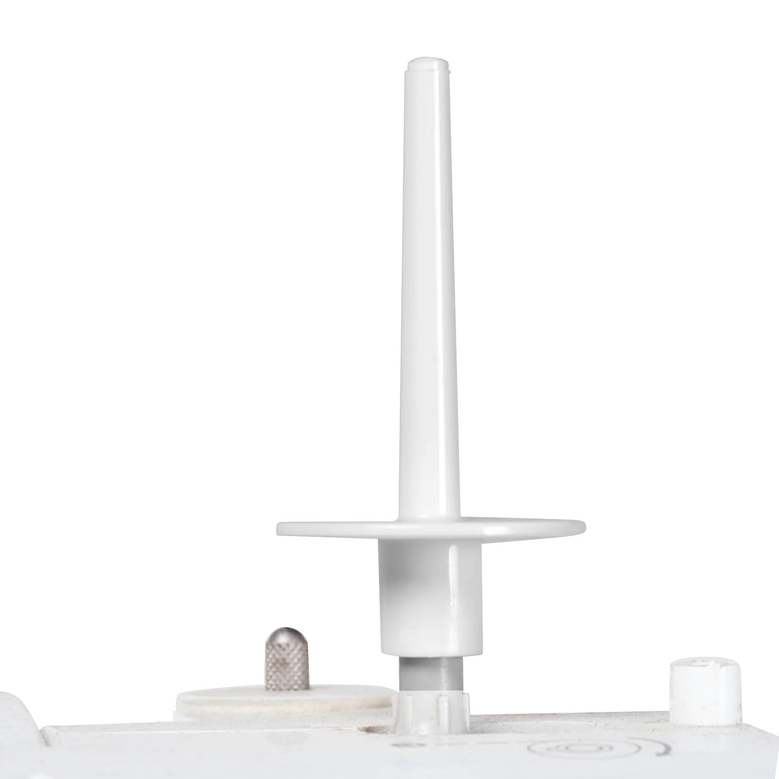 4-Piece Sewing Machine Spool Pin Set - Plastic Replacement Spool Holder & Thread Cap for Brother & Other Sewing Machines - White Sewing Machine Accessories for Smooth Threading & Quilting Projects
