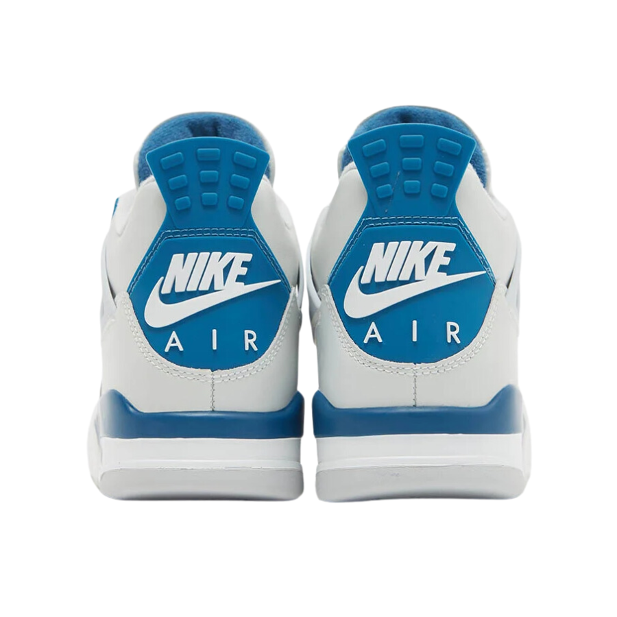 Air Jordan 4 Retro Military Blue - Men's Basketball Shoes | Off-White & Neutral Grey Colorway | Perfect for Streetwear & Sneaker Collectors