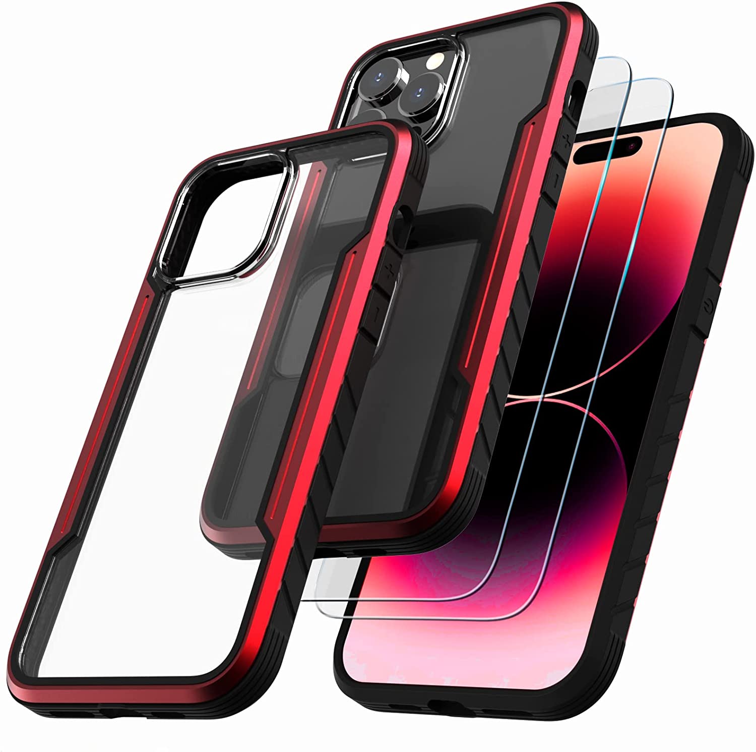 iPhone 14 Pro Max Military Grade Shockproof Case - Heavy Duty Protection for Outdoor, Travel & Extreme Sports | Drop Tested & Rugged Cover