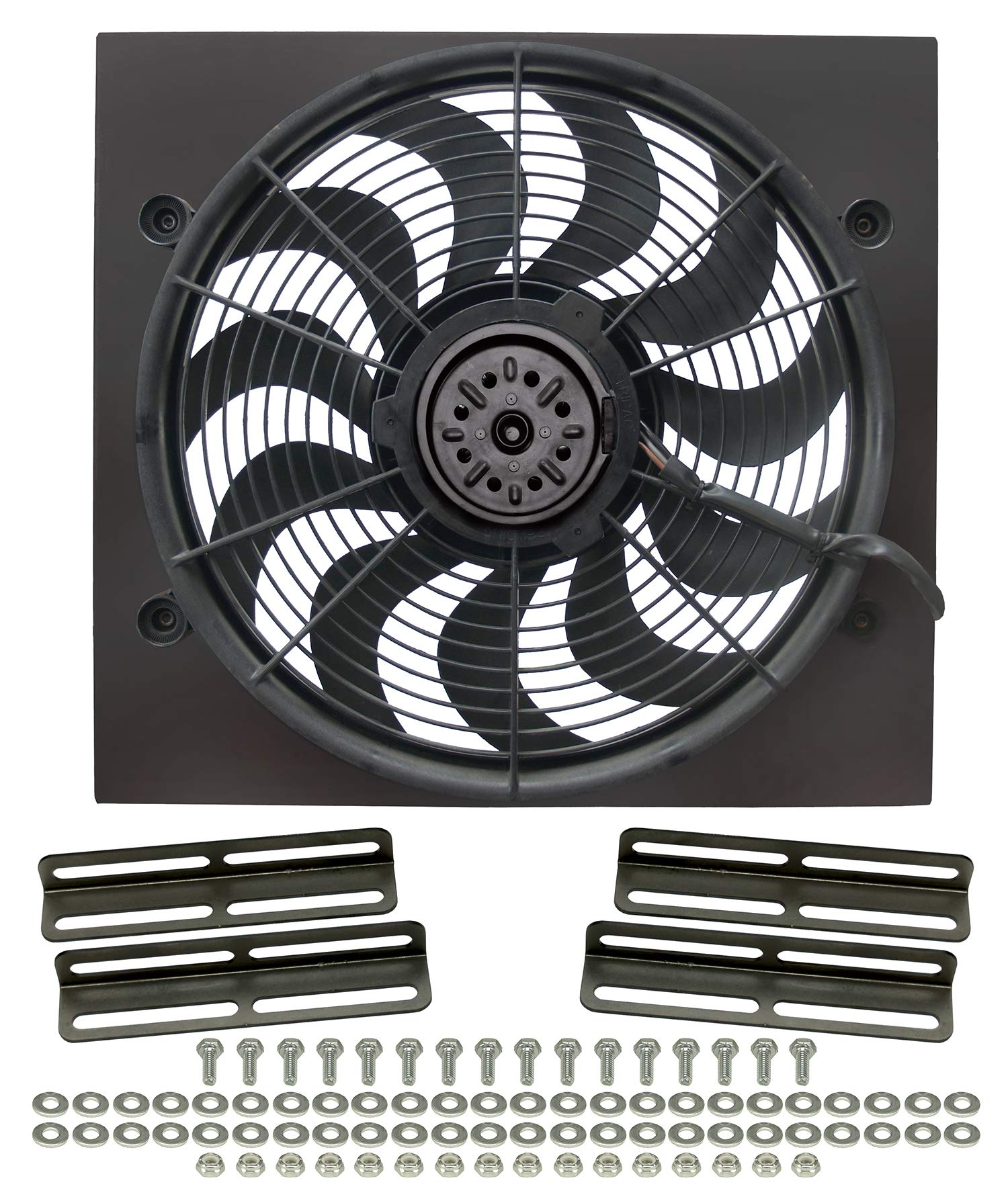 Derale 16919 High Performance Single Radiator Cooling Fan - Black | Heavy Duty Aluminum Radiator Fan for Cars, Trucks & SUVs | Perfect for Engine Cooling & Overheating Prevention