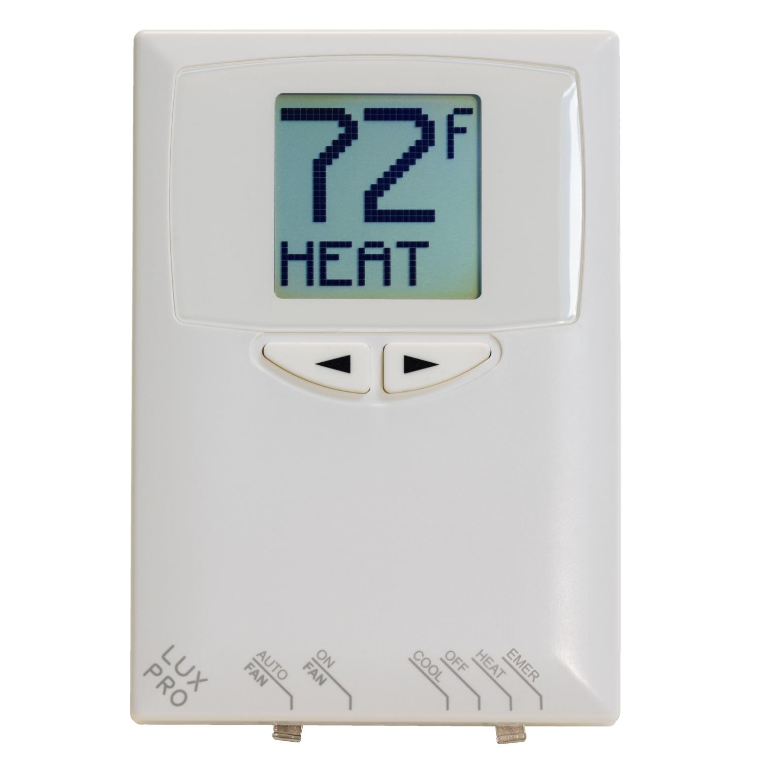 Lux Pro PSDH121B Non-Programmable Thermostat for Heat Pump - 2 Heat & 1 Cool Settings with Battery Included | Perfect for Home, Office & HVAC System Temperature Control