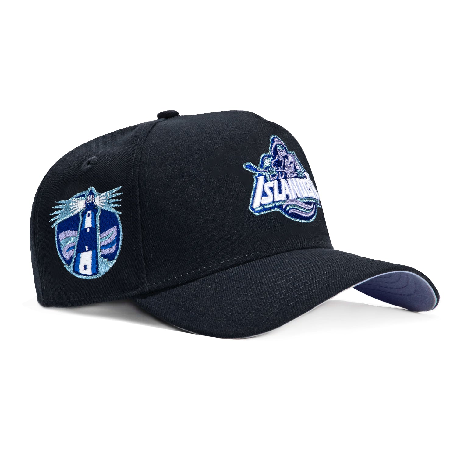 New Era 9Forty A-Frame New York Islanders Logo Snapback Adjustable Baseball Cap - Navy Blue - Perfect for Sports Fans, Game Day & Casual Wear