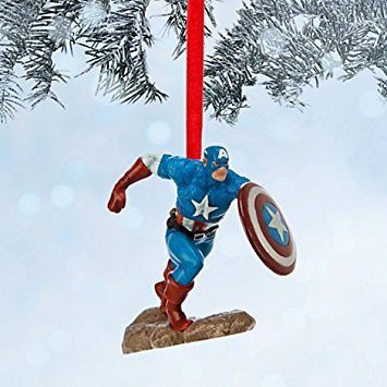 Captain America Sketchbook Ornament - Marvel Avengers Collectible Christmas Tree Decoration for Superhero Fans | Perfect for Holiday Gifts, Home Decor, and Comic Book Lovers