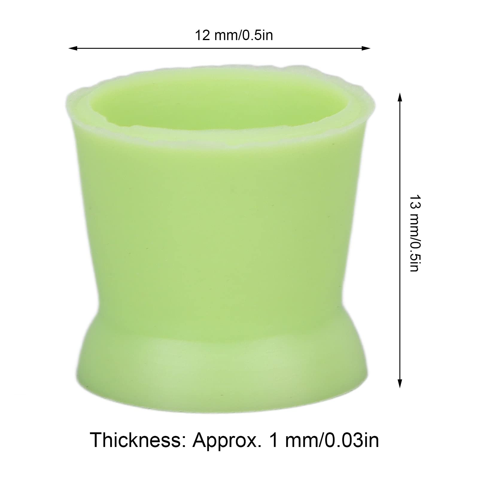 Pasamer Mixed Tattoo Ink Cups - Multipurpose Suction Cup Design for Professional Tattoo Artists | 1 Count Green Ink Holder | Perfect for Tattoo Supplies, Body Art & Permanent Makeup Application