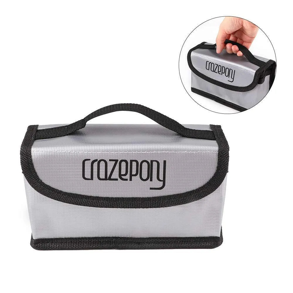 Fireproof Explosionproof Lipo Battery Safe Storage Bag for RC Drones, E-Bikes, and Electronics - Portable Safety Pouch for Charging & Transport