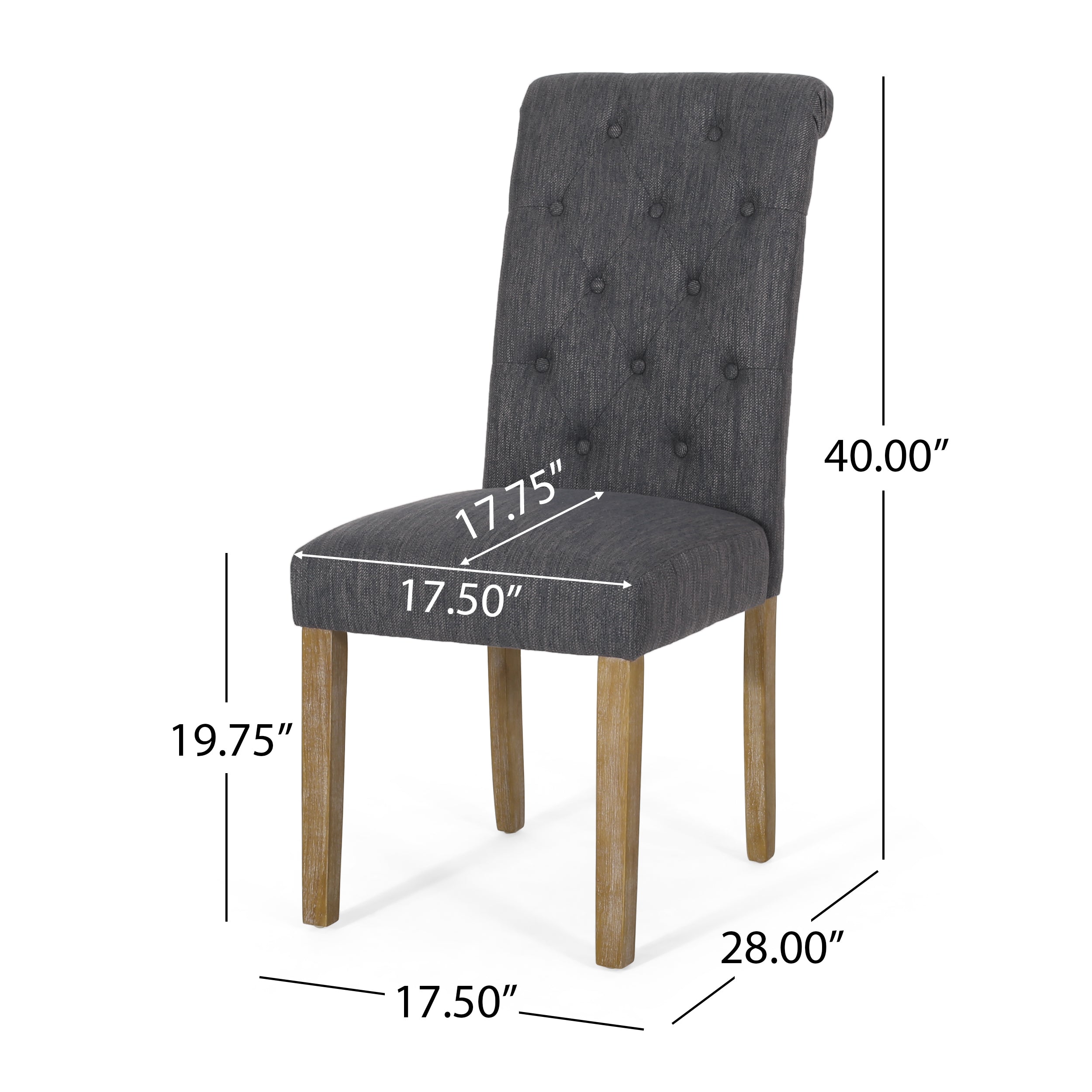 Modern Dining Chairs MP2 (Set of 2) - Sturdy & Comfortable Kitchen Chairs for Dining Room, Restaurant, or Cafe - Perfect for Home, Office, and Commercial Use