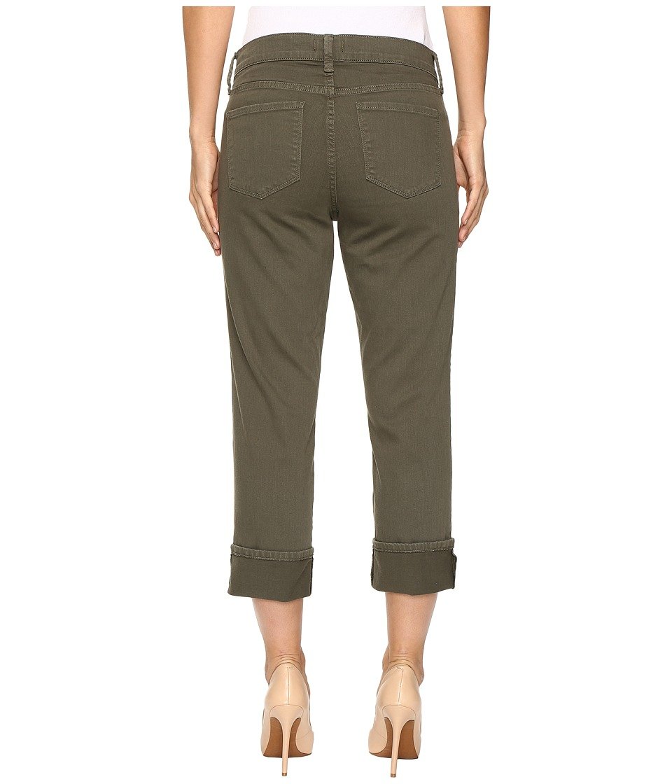 NYDJ Women's Petite Dayla Wide Cuff Capri Jeans - Colored Bull Denim Stretch Pants for Casual Wear & Summer Outfits
