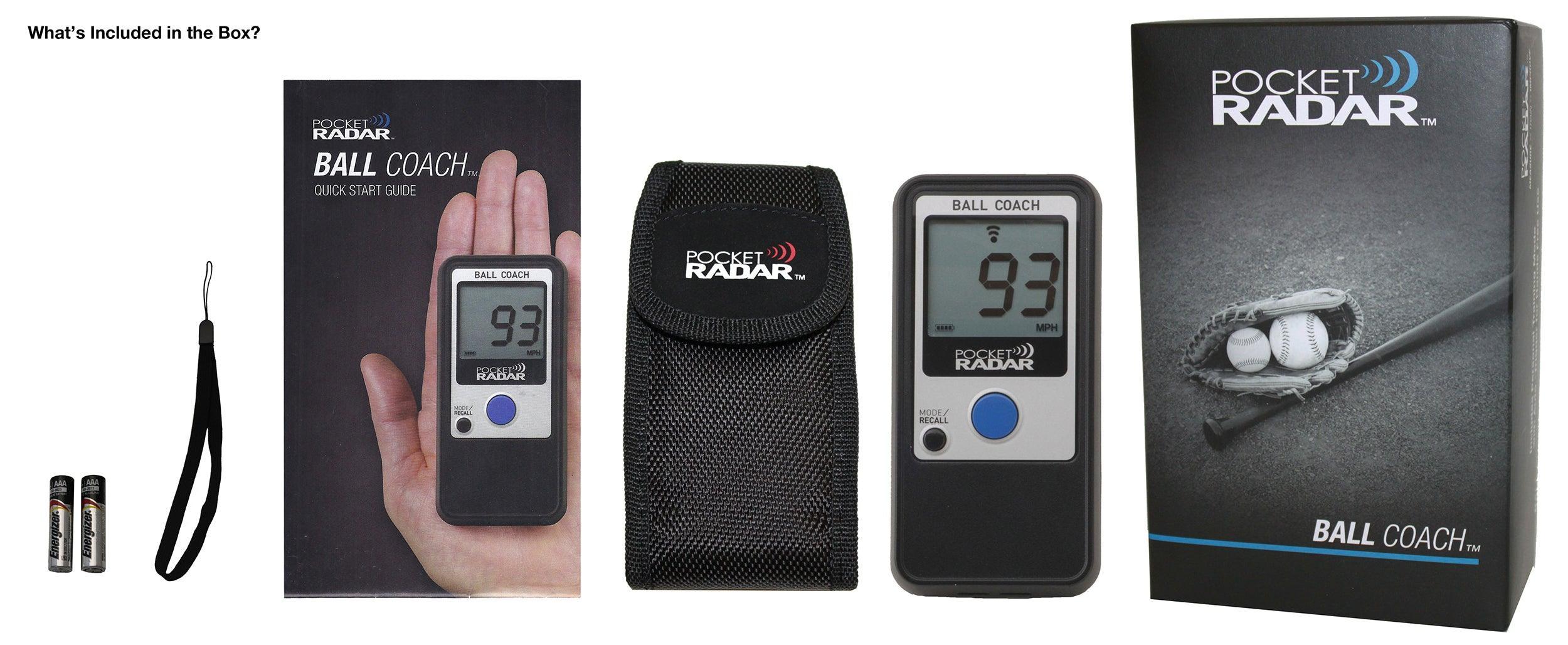 BALL COACH RADAR PR1000 BC - High Precision Sports Radar Gun for Baseball, Football & Tennis Training | Perfect for Coaches, Athletes & Performance Tracking
