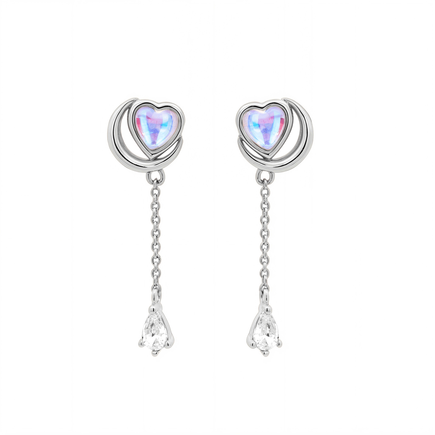 Silver Diane Stud Earrings for Women - Hypoallergenic Cubic Zirconia CZ Earrings - Perfect for Everyday Wear, Parties & Special Occasions