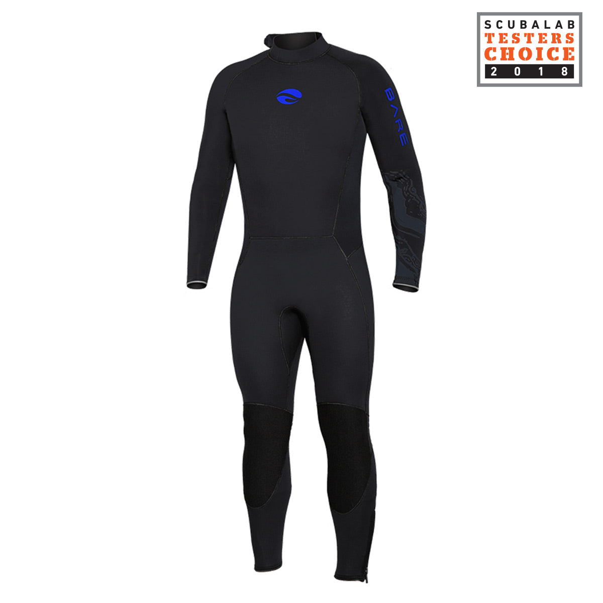 Bare Men's 3mm Velocity Ultra Neoprene Wetsuit for Scuba Diving, Surfing & Water Sports - Thermal Protection & Flexibility