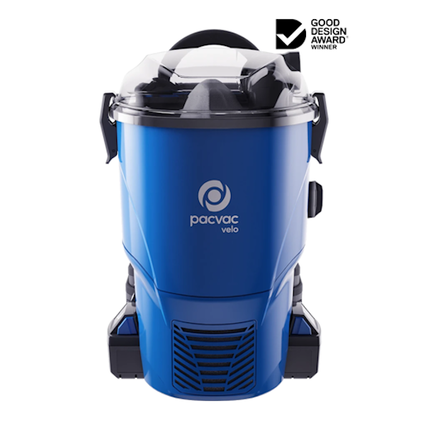 Pacvac Velo Go Lightweight Cordless Backpack Vacuum Cleaner - Powerful 18V Lithium Battery, Compact Design for Home, Office & Commercial Cleaning