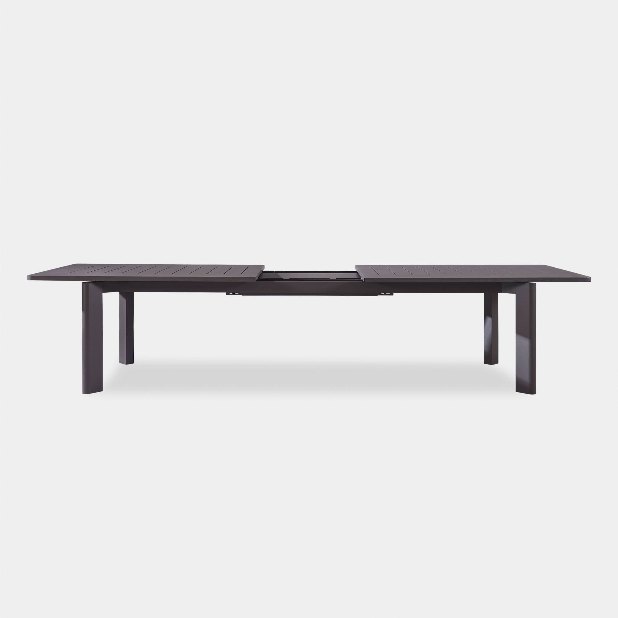 Byron Aluminum Extendable Dining Table - Modern & Durable for Indoor/Outdoor Use | Perfect for Patio, Garden, or Small Space Dining