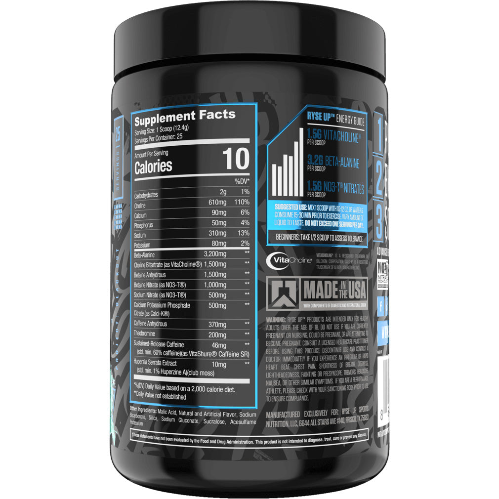 RYSE Project Blackout Pre-Workout Supplement - Premium Energy & Focus Booster for Intense Gym Sessions & Athletic Performance