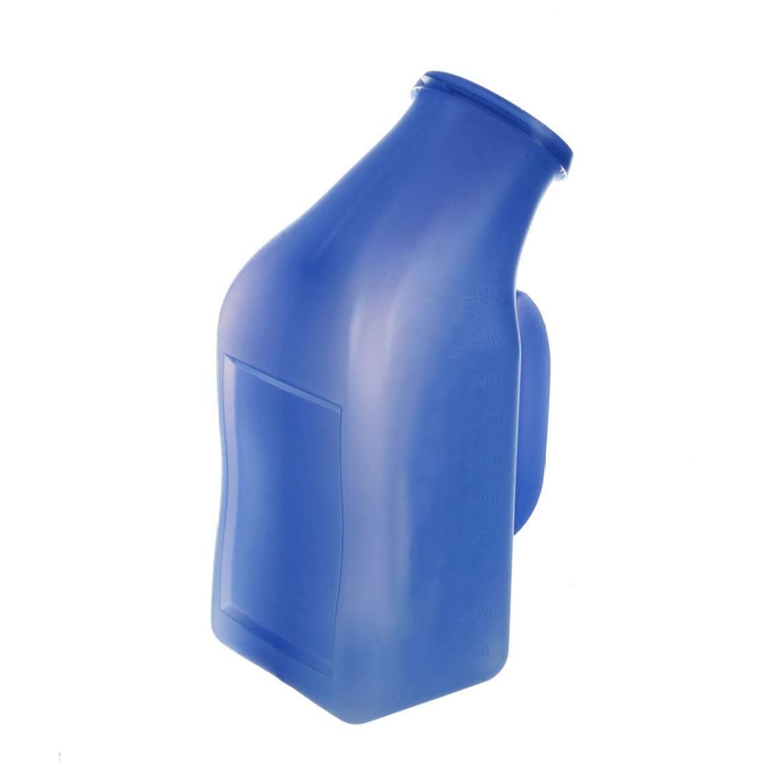 Spill-Proof Portable Urinal Bottle for Men - 1L Leak-Proof Travel Urine Bottle with Secure Lid - Ideal for Road Trips, Camping, Hospitals & Home Use