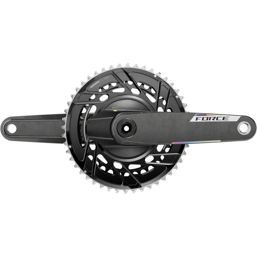 SRAM Force AXS Power Meter Crankset - 160mm, 12-Speed, 46/33T Thread Mount, 8-Bolt PM Spider, DUB Spindle, Carbon Fiber, E1 - Perfect for Road Biking & Performance Cycling