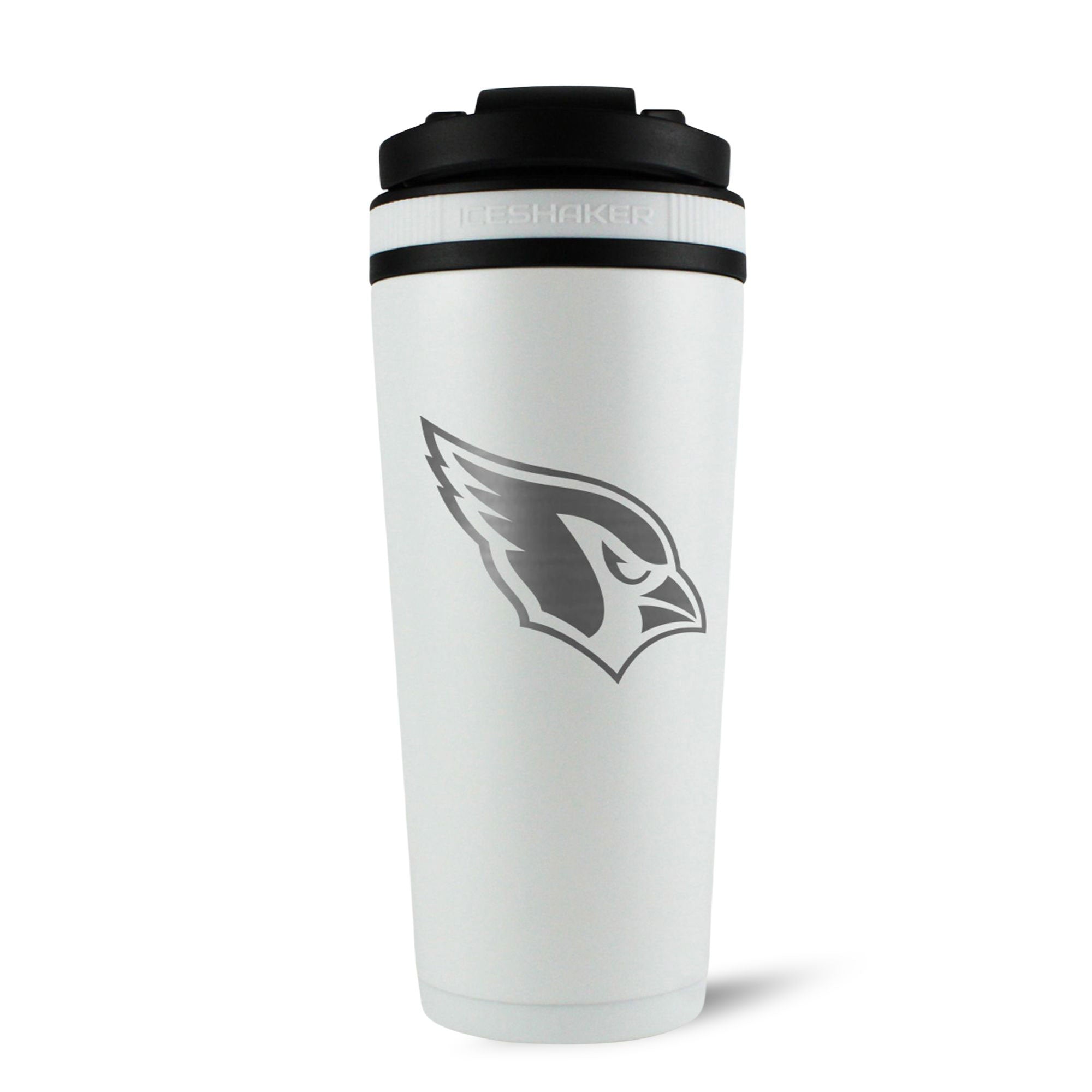 Arizona Cardinals 26oz Insulated Stainless Steel Ice Shaker Cup - Officially Licensed NFL Team Merchandise for Workouts, Gym, and Tailgating