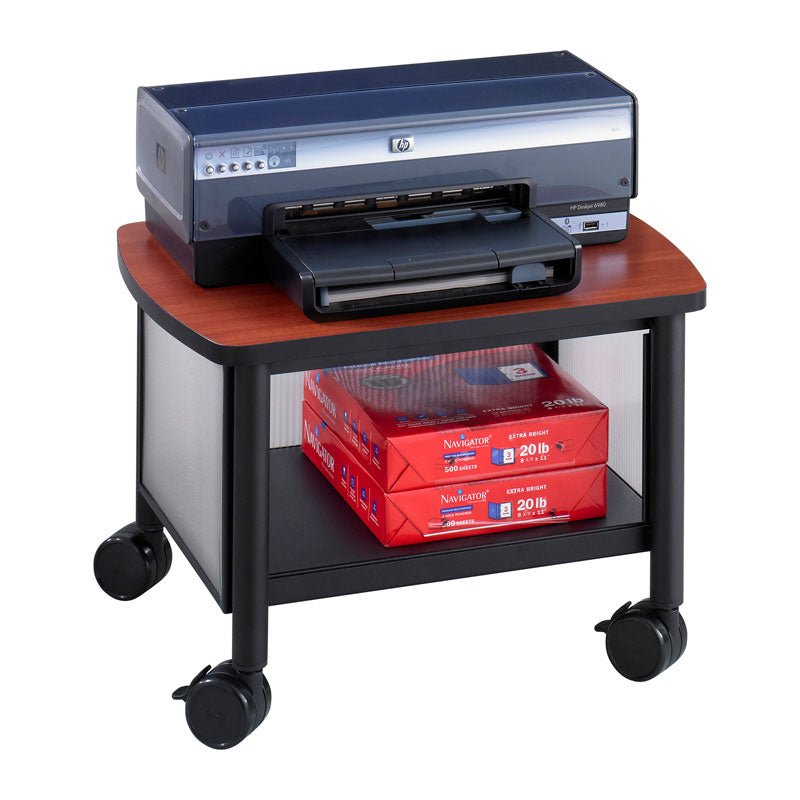 Under Desk Printer Stand with Adjustable Height - Space Saving Home Office Organizer for Laser & Inkjet Printers - Perfect for Small Workspaces & Clutter-Free Desks