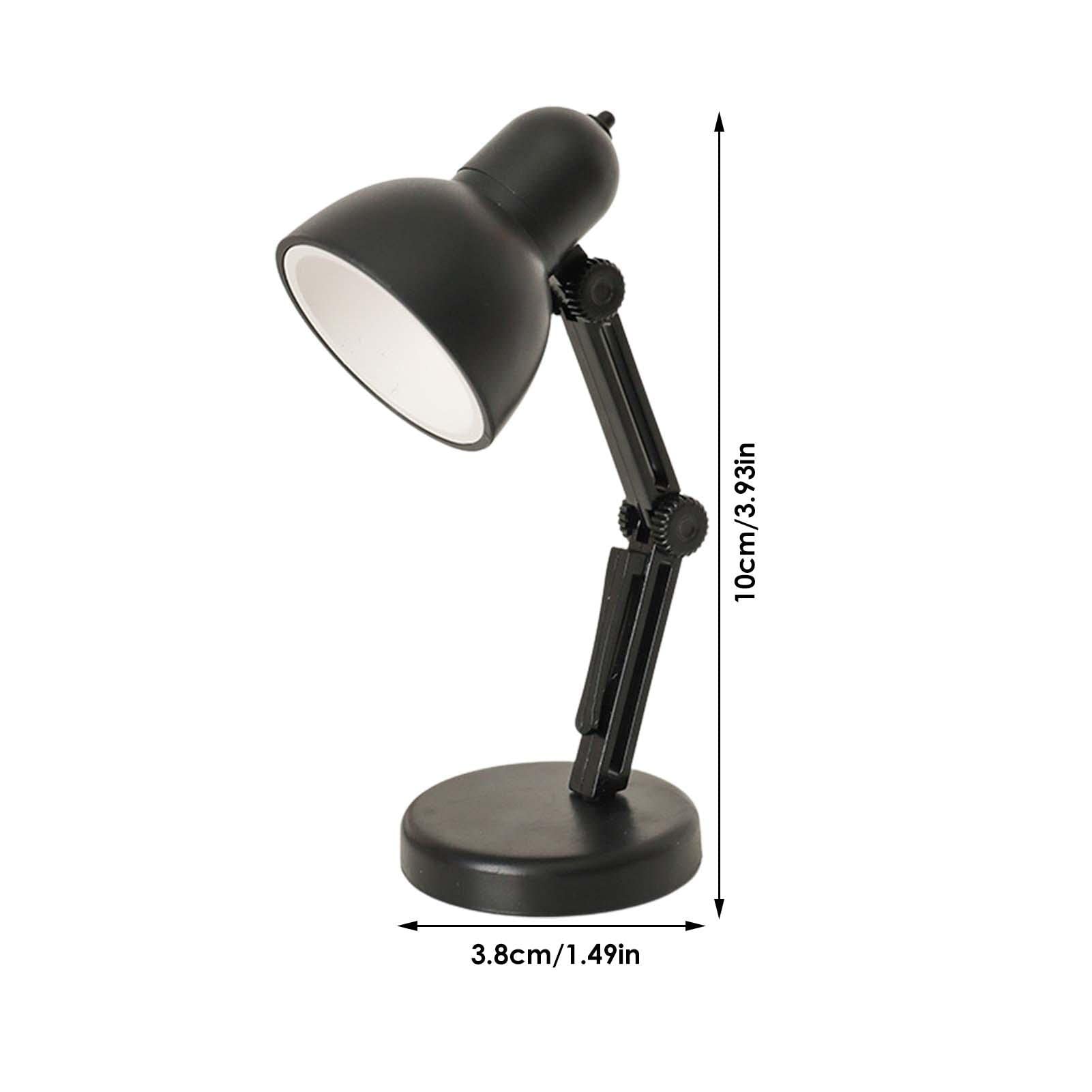 MezoJaoie LED Desk Lamp - Adjustable Reading Light with Clamp, USB Rechargeable Battery Powered, Eye Protection for Study, Office, Home & Dorm Room (Black/Green/Blue/White/Red) | Perfect for Night Reading, Working Late & Small Spaces