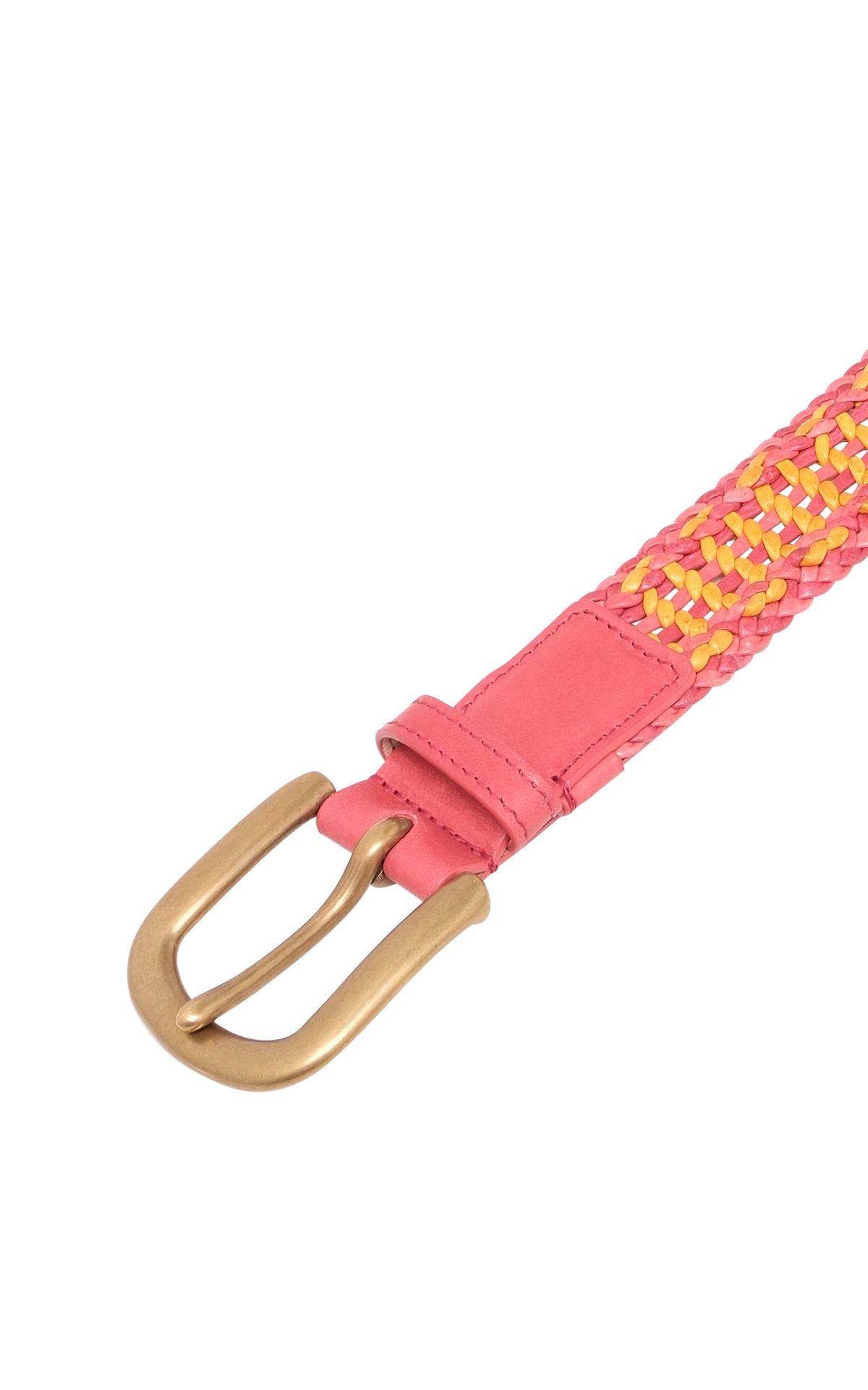 Sam Red Leather Braided Belt for Men & Women | Stylish & Durable Fashion Accessory for Casual & Formal Outfits