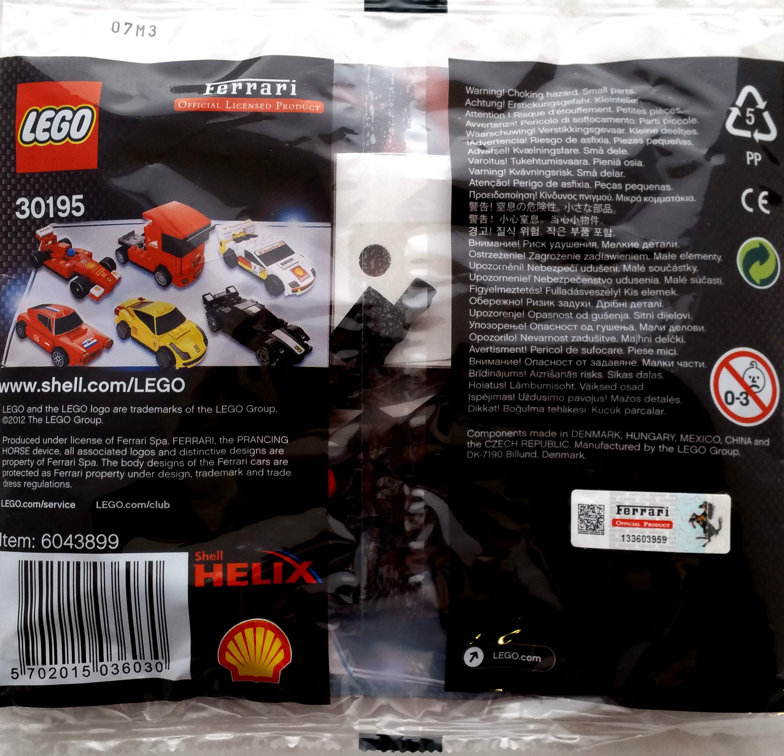 Original LEGO Ferrari Shell Promo 30195 Ferrari FXX Racing Car Building Set - Authentic Japan Import - Perfect for Collectors & Racing Enthusiasts - Display Model, Gift Idea for Adults & Kids