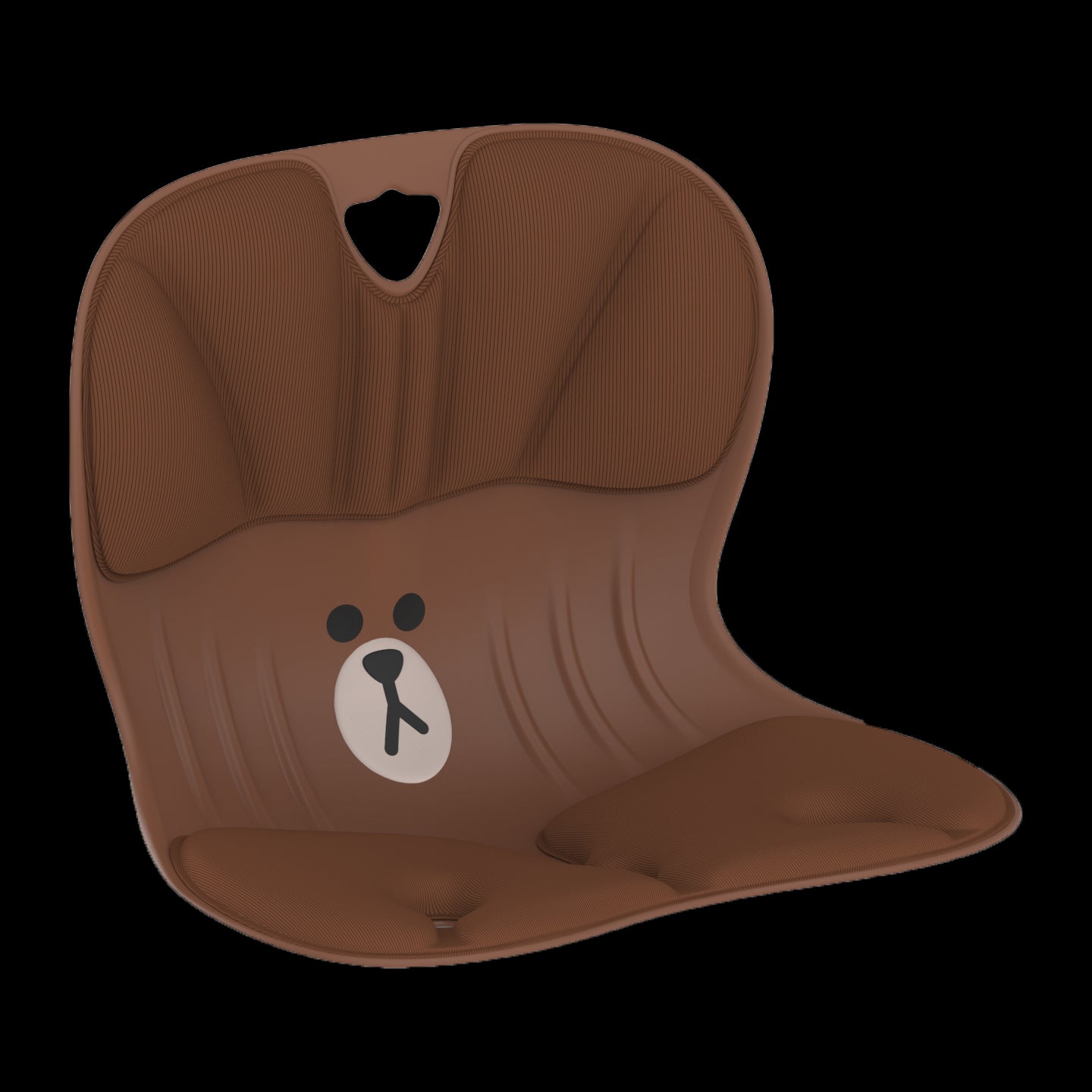 Curble Line Friends Meets Curble Wider Posture Corrector Seat Cushion - Ergonomic Support for Office Chair, Gaming, and Home Use