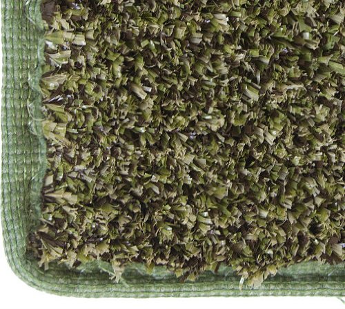 KOECKRITZ 10' x 3' Indoor/Outdoor Artificial Grass Rug - Mossy Bark Green Synthetic Turf Carpet for Patio, Balcony & Play Area - Perfect for Home Decor, Pet Play & Outdoor Landscaping