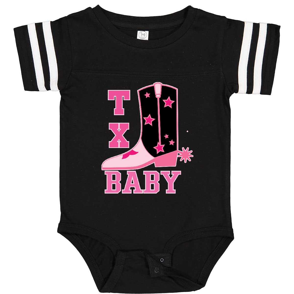 Inktastic Pink Texas Cowboy Baby Bodysuit - Cute Western Outfit for Infants & Toddlers | Perfect for Rodeo, Cowboy Theme Parties & Photo Shoots
