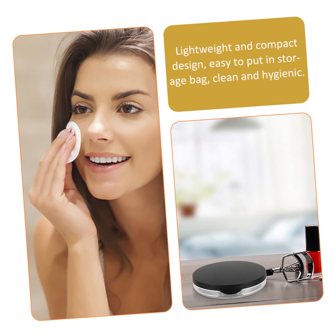 Beatifufu Makeup Powder Case - Portable Compact Powder Holder for Women | Perfect for Travel, Touch-ups & DIY Makeup Kits