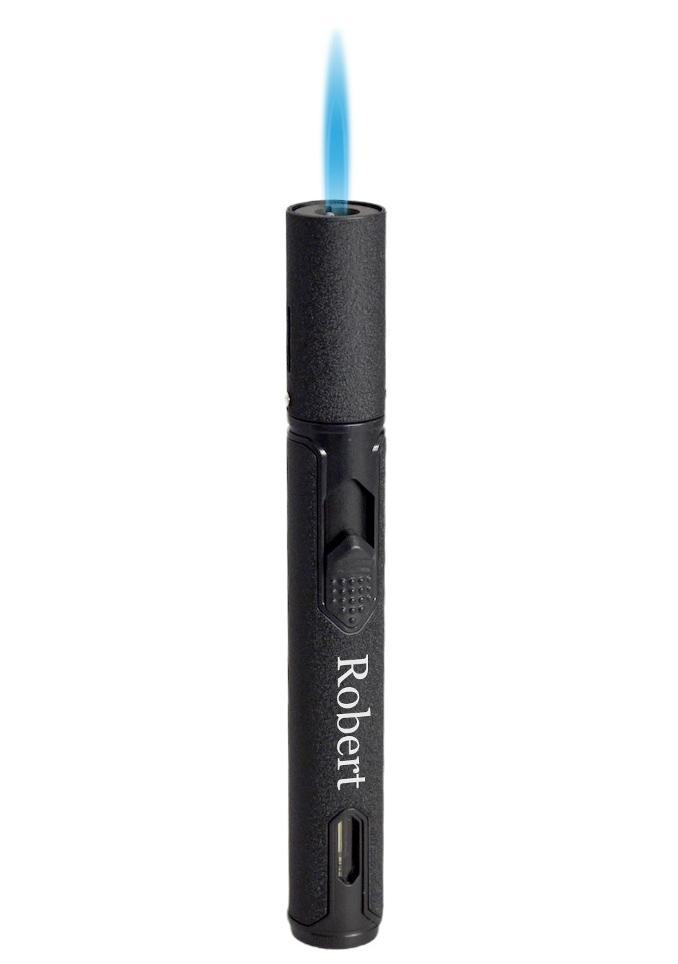 Visol Molokini Single Jet Torch Flame Cigar Lighter - Matte Black Windproof Butane Lighter for Cigars, Cigarettes & Outdoor Use - Perfect for Smoking, Camping & BBQ Accessories