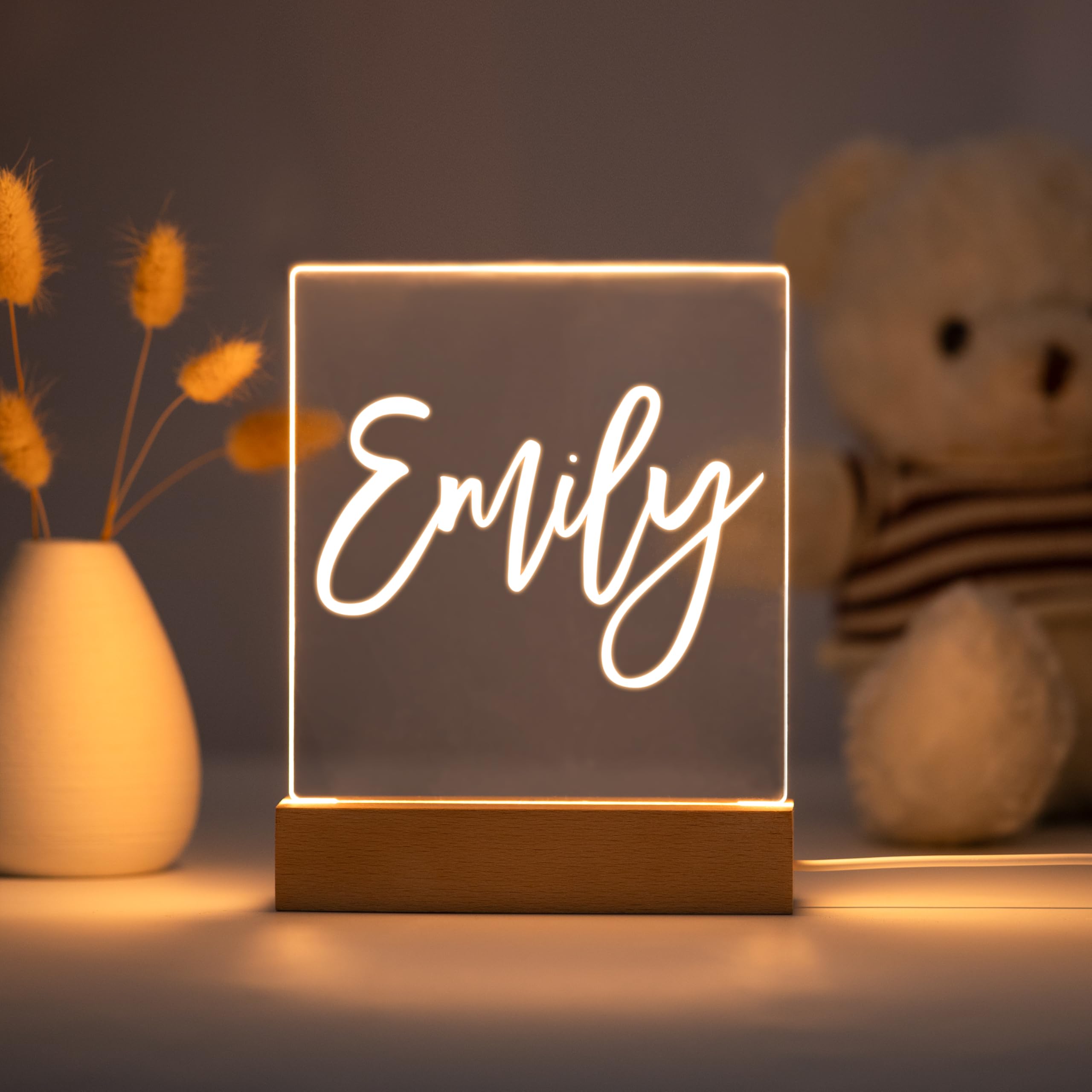 Personalized Night Light for Kids - Custom Name LED Night Light for Baby Girl & Boy's Bedroom | Perfect Birthday Gift, Nursery Decor & Sleep Aid for Children