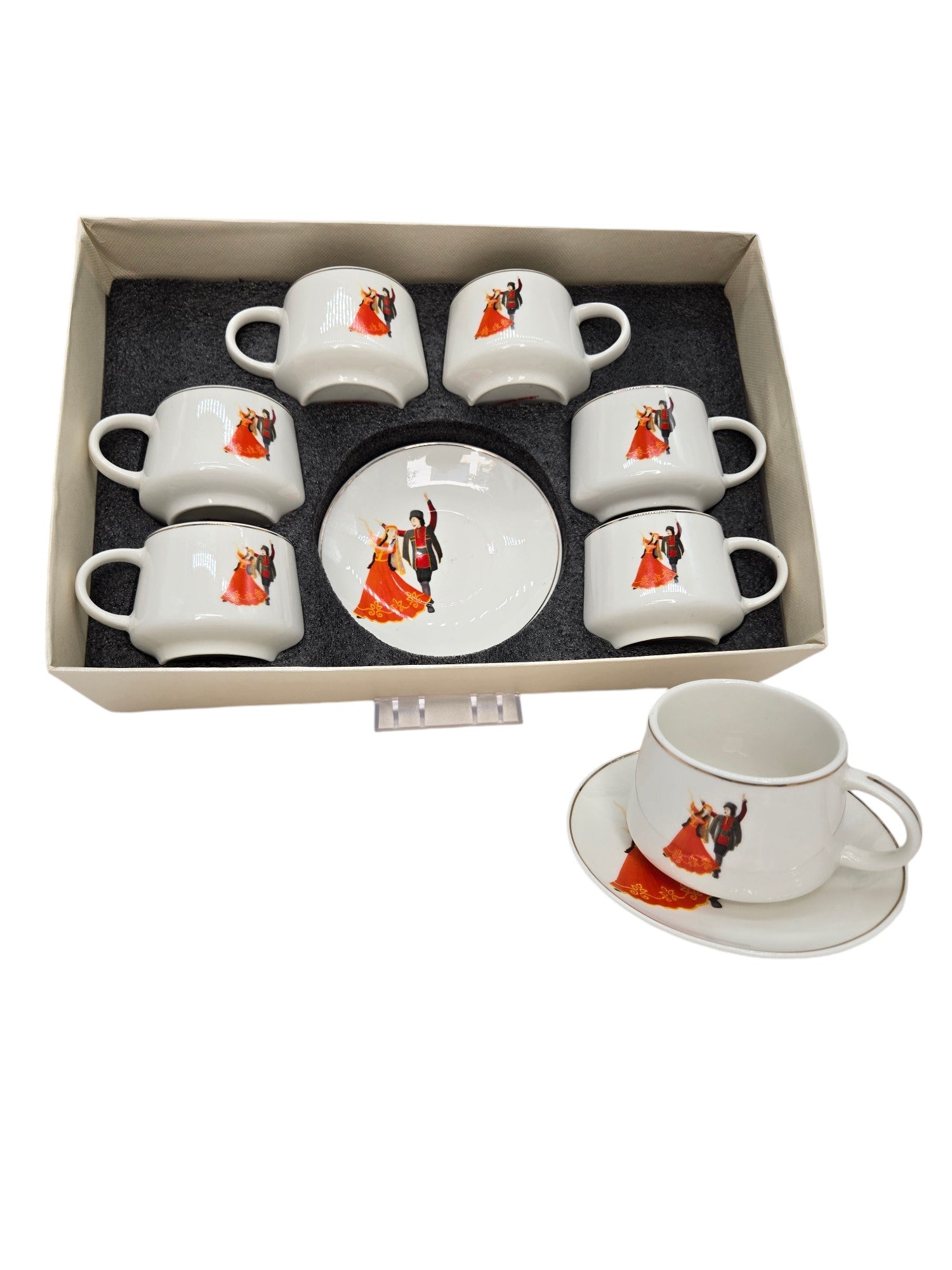 Premium 6-Piece Coffee Set - Includes 5 Mugs & 1 Carafe - Perfect for Home, Office, or Gift Giving